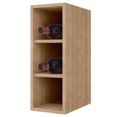 Imagem de Nicho Aéreo Adega Vertical 20cm Riad Castanho - Lumil - Lumil Móveis, 