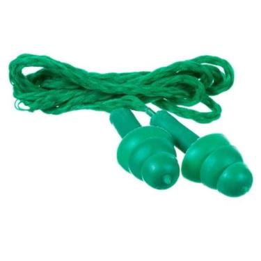 Imagem de Protetor Auditivo Valeplast Plug Verde Kit 20 Peças - Plasticor