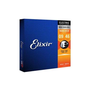 Imagem de Encordoamento Guitarra 009 Híbrida Elixir Custom Light Nanoweb 12027