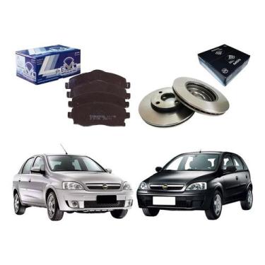 Imagem de Kit Disco Pastilha Dianteira Corsa Novo 1.4 2008 A 2010 - Syl