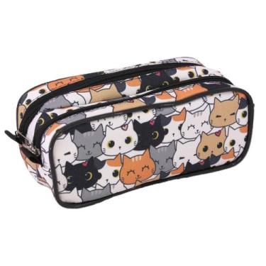 Imagem de Estojo Infantil Duplo LS Gatos  - EE1260 - L S BOLSAS E MOCHILAS
