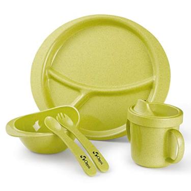 Imagem de Ozeri Conjunto de pratos de terra para crianças, 100% feito de uma planta
