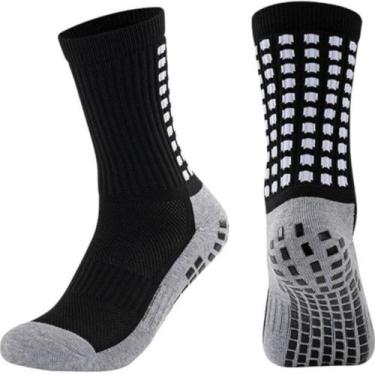 Imagem de Kit 04 Meia Futebol Antiderrapante Esportiva Adulto - Delite, Kit 4 pr