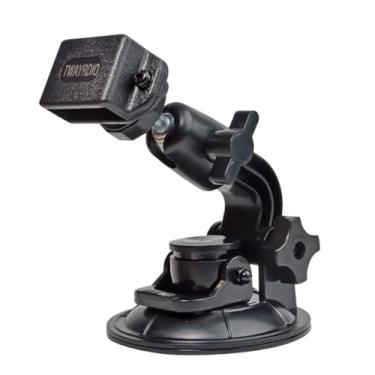 Imagem de TWAYRDIO Base de montagem de para-brisa/painel, suporte de ventosa de ângulo ajustável para rádio bidirecional BaoFeng Retevis Motorola Talkabout Yaesu Handhelds HT Walkie Talkie