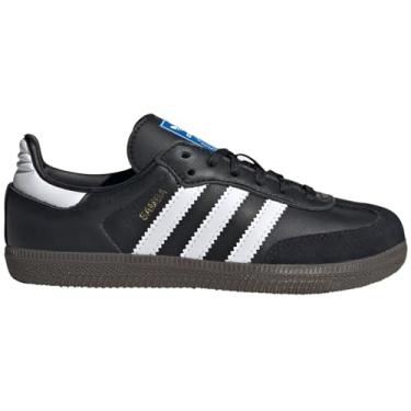 Imagem de adidas Tênis infantil unissex original Samba OG IE3678, Preto, 13.5 Wide Big Kid