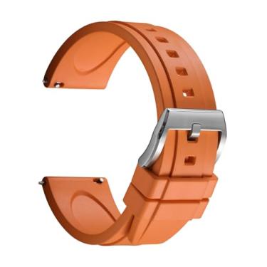 Imagem de REZERO Pulseiras de borracha de borracha, de liberação rápida, pulseiras de relógio esportivo de substituição 19 20 21 22 23 24 mm para homens, mulheres, adolescentes e presentes