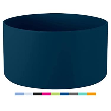 Imagem de CHEETAH Bota protetora para garrafa de água Hydroflask 350 ml - 1134 g, capa de silicone inferior livre de BPA, compatível com garrafas de água com largura inferior de 7,3 a 9 cm