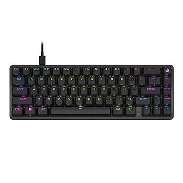 Imagem de Corsair Teclado para jogos K65 PRO Mini RGB 65% Ótico-Mecânico com Fio - Interruptores OPX - Teclas PBT Double-Shot - Compatível com iCUE - Layout QWERTY NA - Preto