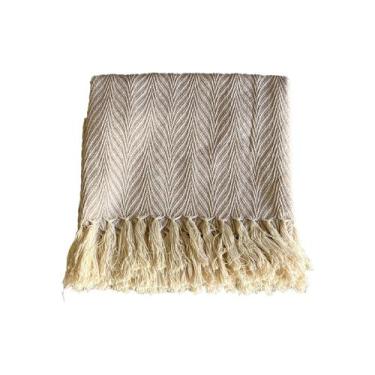 Imagem de Manta Para Sofá Cama Casal Gigante 100% Algodão Protetora e Decoração 