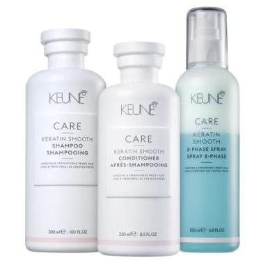 Imagem de Kit Keune Care Keratin Smooth - Shampoo 300ml + Condicionador 250ml + 