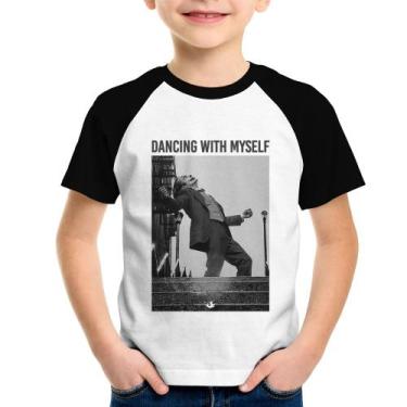 Imagem de Camiseta Raglan Infantil Dancing with myself - Foca na Moda, Branco, P
