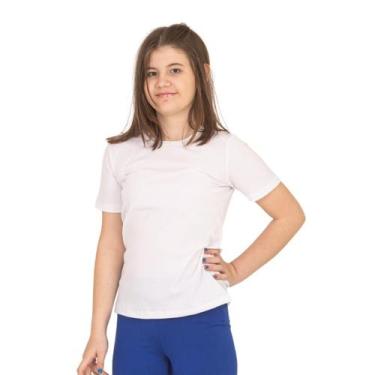 Imagem de Blusa infantil menina Manga curta Canelada 1 ao 16 09-A Lavin Basic, B