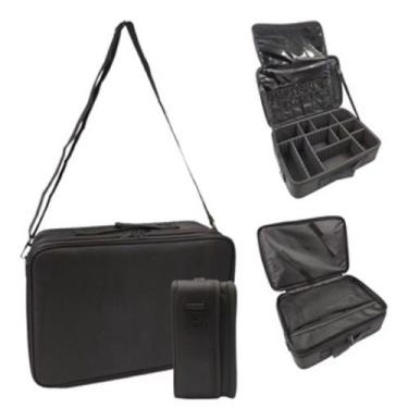 Imagem de Maleta de Maquiagem Profissional Com Divisórias Organização Make BL-11