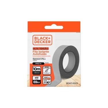 Imagem de Fita Isolante Alta Fusao Alta Tensao 19mmx10m Blackdecker - Black+Deck