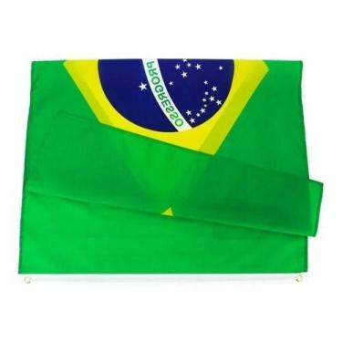 Imagem de Bandeira  Oficial 1,50x0,90m C/ Anilhas P/ Mastro  - Tem Tudo OnLine