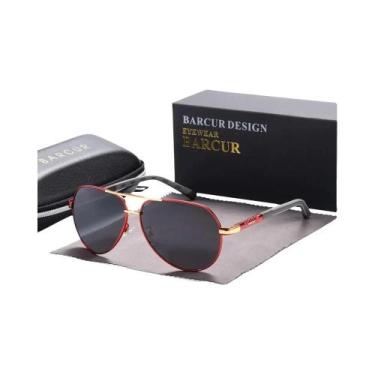 Imagem de Óculos de Sol Polarizados Vintage Barcur - Clássicos para Homens e Mul