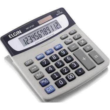 Imagem de Calculadora de mesa 12 dig. visor lcd sol/bat.g10 elgin