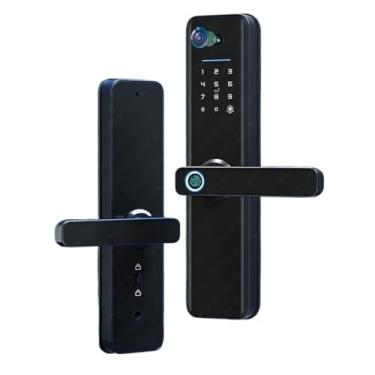 Imagem de Tuya wi fi inteligente castelo fechadura à prova dwaterproof água eletronica biometria digital eletrônico fechadura da porta tuya inteligente(X6pro 5085)