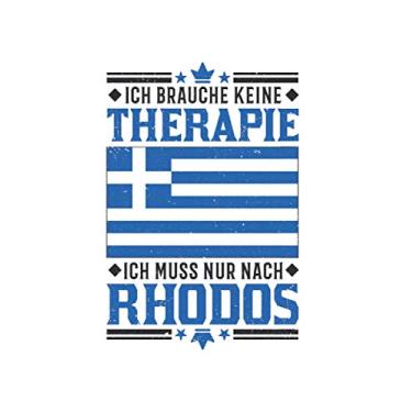 Imagem de Rhodos Notizbuch: Rhodos Therapie Urlaub Griechenland Kreta Reise / 6x9 Zoll / 120 gepunktete Seiten Seiten