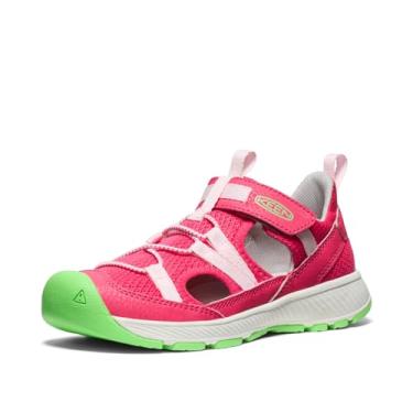 Imagem de KEEN Sandália esportiva unissex infantil Motozoa respirável confortável fácil de calçar e secar rapidamente, Raspberry/Pink-a-boo, 18