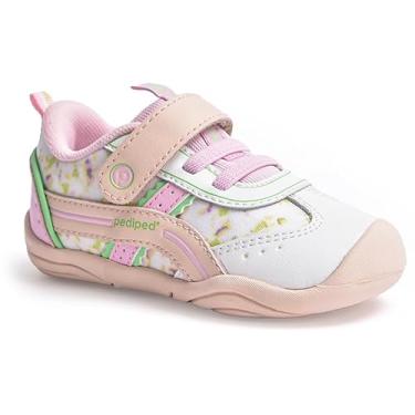 Imagem de pediped Tênis feminino Grip 'N' Go First Walker, Rosa pêssego, 21 Little Kid
