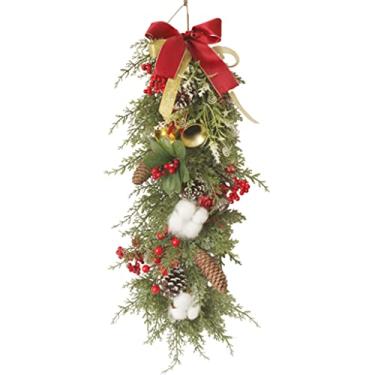 Imagem de Belas Guirlanda de outono para interior ramo invertido guirlanda de natal artificial para janela da porta da frente criando atmosfera diverso