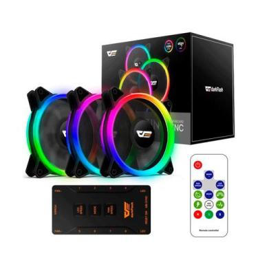 Imagem de Fan Ventilador Darkflash DR12 Pro 3 em 1, preto