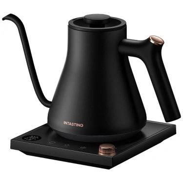 Imagem de Chaleira Elétrica 0,8L com Desligamento Automático, 110V 1500W, INTASTING, Preta