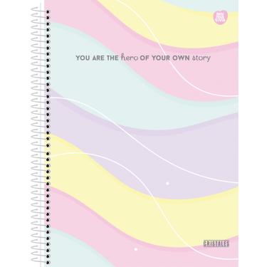 Imagem de Caderno Colegial 24cm 80 Folhas Cristales Animativa 7645