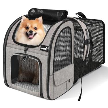 Imagem de Pecute Mochila Para Transportar Animais De Estimação, Mochila Para Transportar Gatos Grandes, Mochila Expansível Para Gatos Com Malha Respirável Para Gatos Médios E Grandes E Cães Pequenos, Mochila Pa