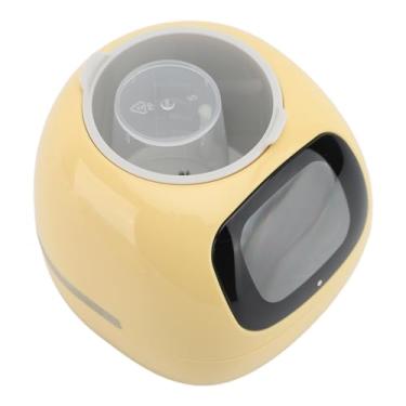 Imagem de Vaso de Planta Inteligente AI Com Expressões Interativas, Sensores Integrados para Umidade Leve da água, Plantador Inteligente para Decoração Interna (Amarelo)