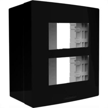 Imagem de Sistema Alumbra Inovapro Caixa Sobrepor + Placa 2 Modulo Preta 85156
