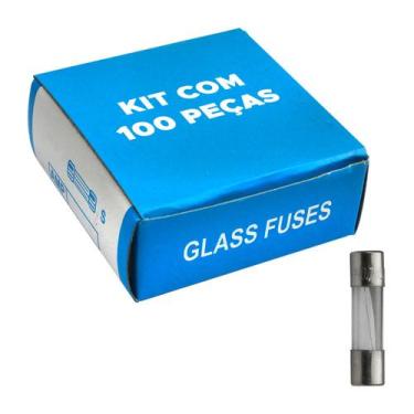 Imagem de 100x Fusível De Vidro 5x20 Pequeno Kit Com 100 Peças 100ma - GREEN, 04