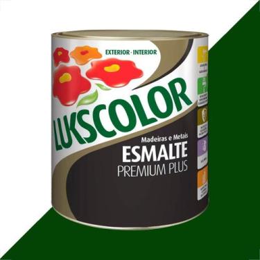 Imagem de Tinta esmalte lukscolor alto brilho 900ml verde folha
