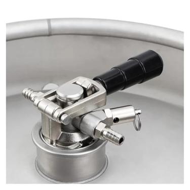 Imagem de Fabricação caseira de cerveja Keg Beer Tap Keg Coupler With Protective Relife Valve,S/D Type Low Profile Craft Beer Commercial Keg Dispenser Coupler 304 SS Acessórios para vinho(Low profile D)