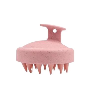 Imagem de Escova de silicone para xampu, pente para massagem no couro cabeludo, limpa bem o couro cabeludo, escova de massagem corporal, escova de banho, ferramenta de cabeleireiro para salão de beleza (03 palh