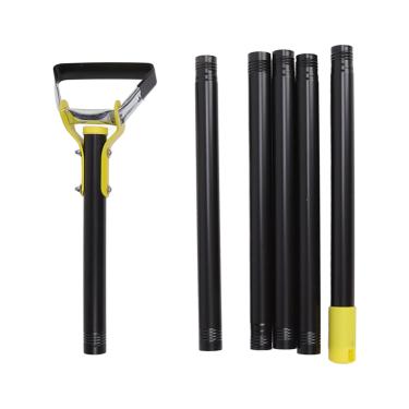 Imagem de Ferramenta de jardim de Vomeko Hoe, enxada de hula de jardim, enxada de ação de estribo, maçaneta longa ajustável (6 Section)