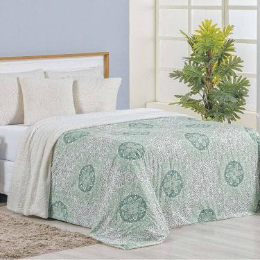 Imagem de Cobertor Queen Top Line Estampado Hipercal/Sherpa 1 Peça - Lotus - 100% Poliéster