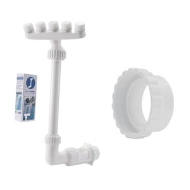 Imagem de WeiLaiKeQi Piscina de piscina de piscina de tinta de tinta de spray ajustável Fácil de instalar e usar aspersores de cascata para o verão do jardim de spa verão, Adaptador de Dupla Camada