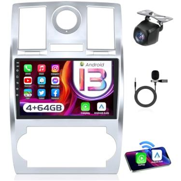 Imagem de Rádio de carro estéreo para Jeep Chrysler 300C 2005-2010: 8 núcleos 4G + 64G Android 13 5GWiFi 9 polegadas 1280 x 800 unidade de cabeça de tela sensível ao toque - Wireless Carplay Android Auto