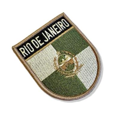 Imagem de BE0136E-003 Bandeira Rio de Janeiro Patch Bordado 6,8x8,0cm - BR44