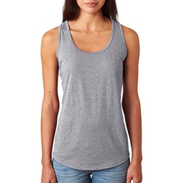 Imagem de Anvil 6751L – Regata feminina com costas nadador Triblend, Clássico, Heather Grey, Small