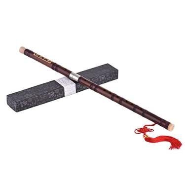 Imagem de Flauta de bambu amargo plugável Dizi tradicional artesanal chinês instrumento de sopro musical chave de C