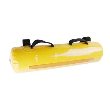 Imagem de Deevoka Bolsa de água de levantamento de peso ajustável Saco de energia Power Stability Exercício Multifuncional Dumbbell Saco de água de fitness para, Amarelo