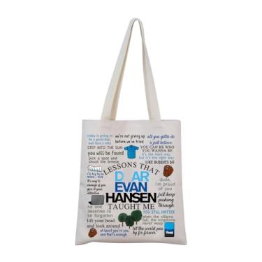Imagem de Dear E-van Hansen Broadway Bolsa sacola com citação de incentivo musical Dear E-van Hansen Lover Gift Dear E-van Hansen Merch, E-van Tote, Medium