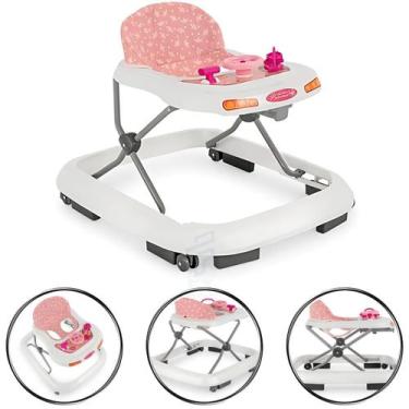 Imagem de Andador para bebê brinquedo infantil Carrinho Rosa Baby - Tutti Baby