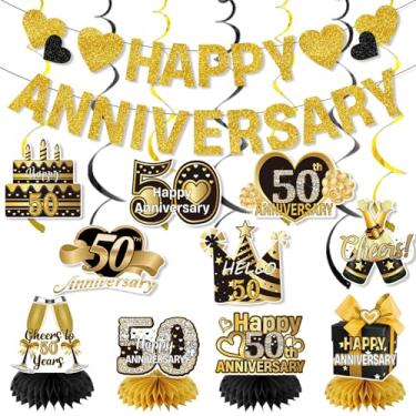 Imagem de Decorações de 50º aniversário, decorações de aniversário de 50 anos, decorações de feliz aniversário, 3H-fifty anniver41016 Banners brinquedos e jogos ›Artigos de festa›Decorações›Banners