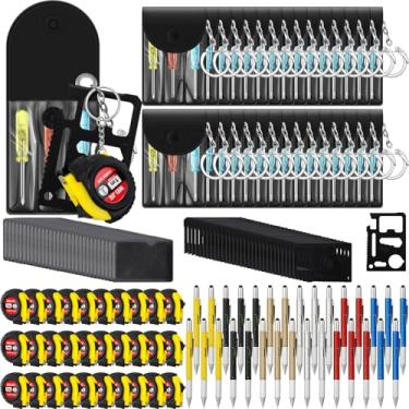 Imagem de Saysurey Conjunto de chaves de fenda com 120 peças, mini fita adesiva, presente para funcionários e colegas de trabalho, presentes para pais, homens, brindes de festa para adultos, chaveiros de