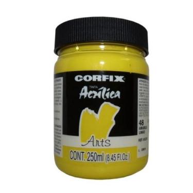 Imagem de Tinta Acrílica G1 Arts 048 Amarelo Limão 250ml Corfix, 048 - AMARELO L