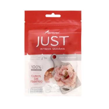 Imagem de Petisco Natural Just Cubos de Frango para Cães e Gatos 55g - GERMANHAR